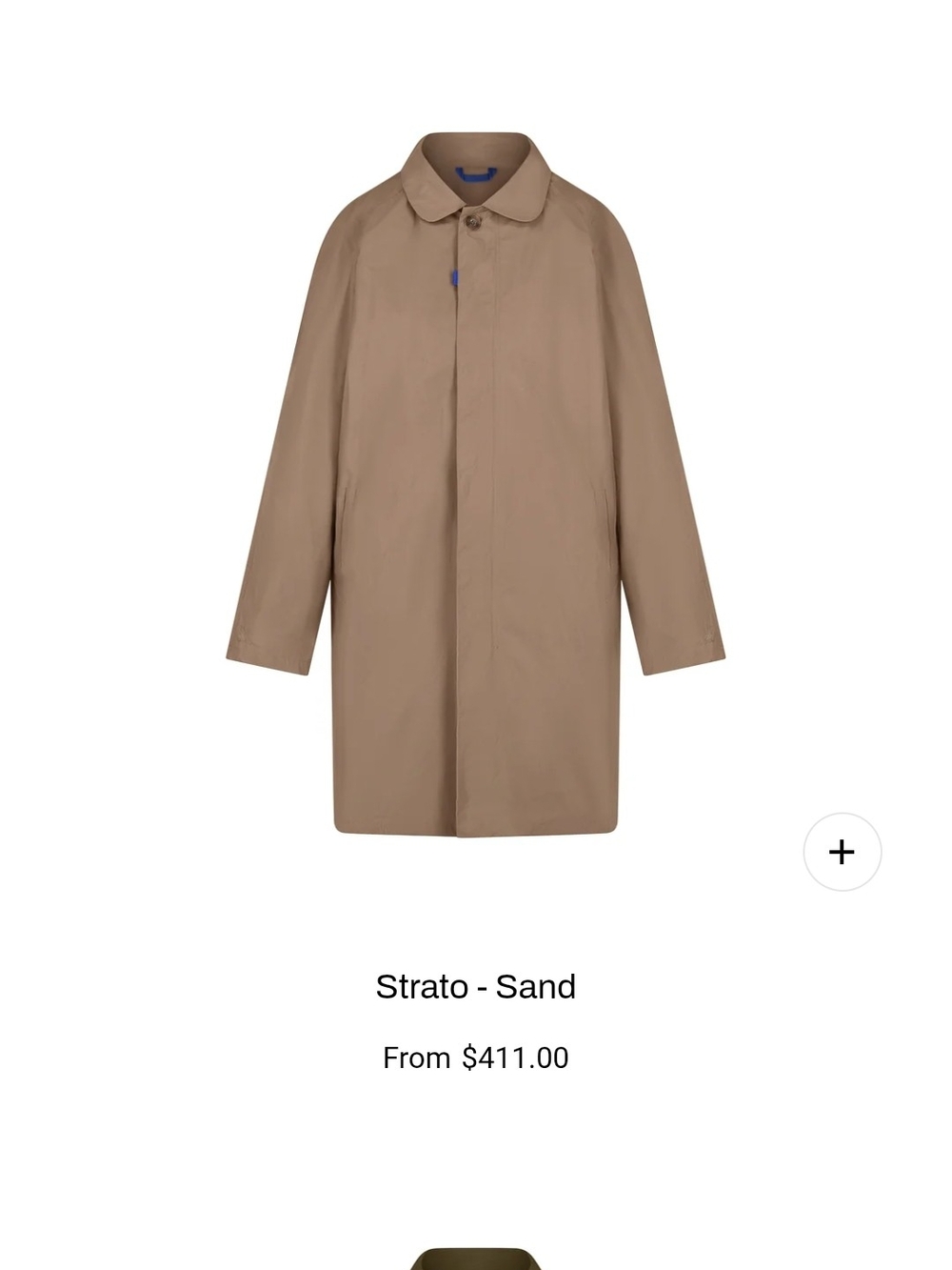 Cumulis Sand Men's Raincoat - Lightweight Water-Resistant Coat in M.MSRP CA575